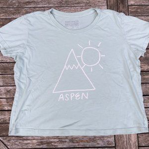 Outdoor voices cropped Aspen Tee shirt